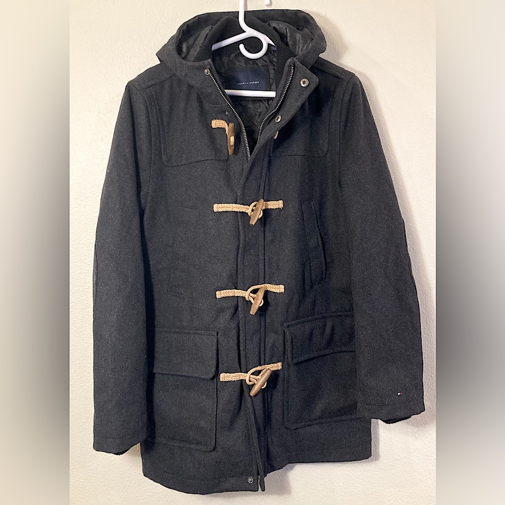 Tommy Hilfiger Men's Wool Duffle Coat Size Small
